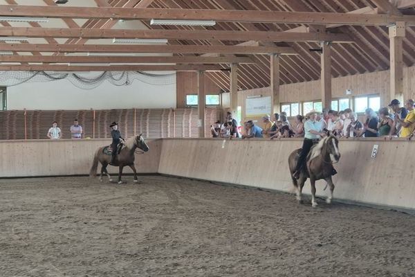 Steffi und Monja Mller beim Westernreiten (Foto Alfred Lffler)